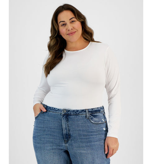 Plus Size Crewneck Bodysuit